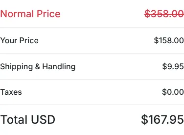 NeuroQuiet order summary at checkout, October 13, 2026